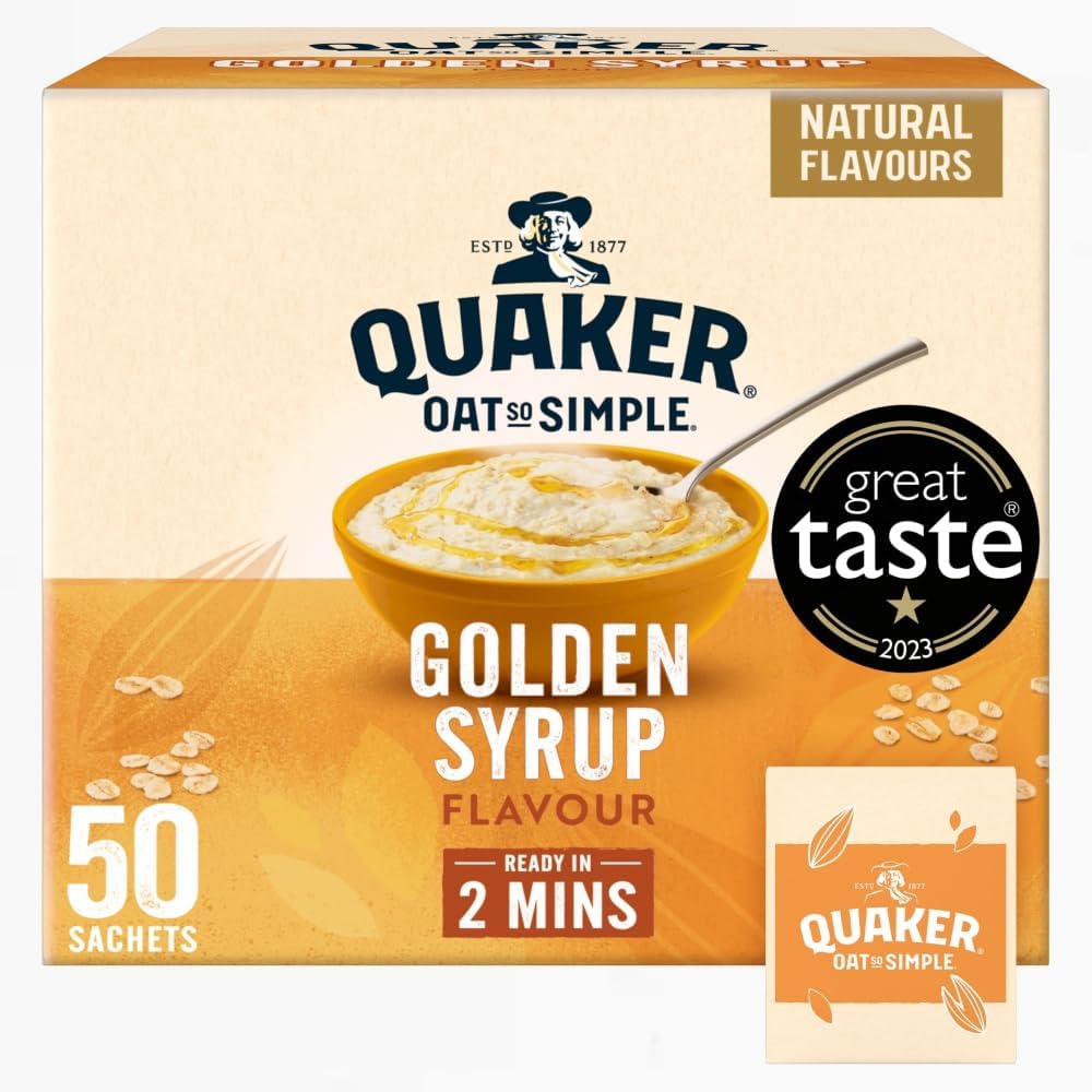 Quaker Oats Golden Syrup 50 Sachets