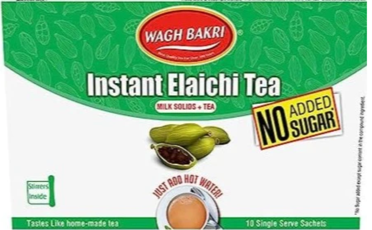 Wagh Bakri 2 in 1 Instant Tea Premix (Cardamom) - No Added Sugar
