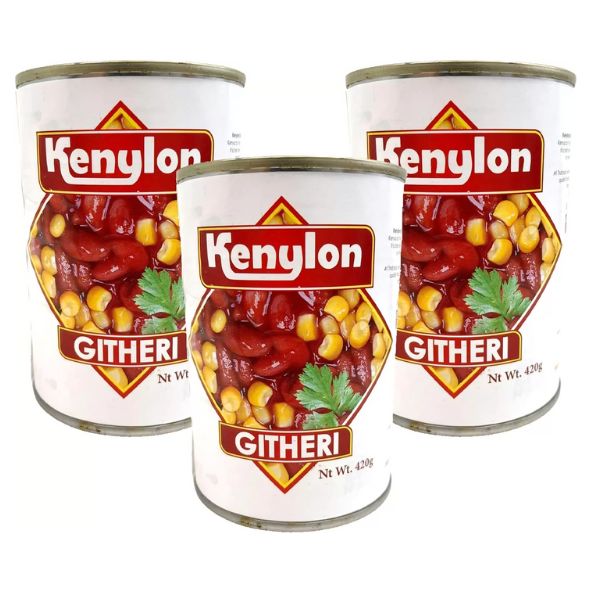 Kenylon Kenyan Githeri Green Maize and Beans 420g (Pack of 3)