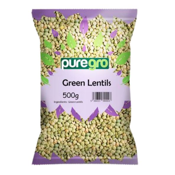 Puregro Green Lentils 500g