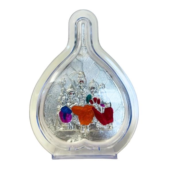 Traditional Silver Plated /Lord shankar/parvati/ganesh/kartkai/Pooja/Pan Stand, Size: 4 Inch(height)