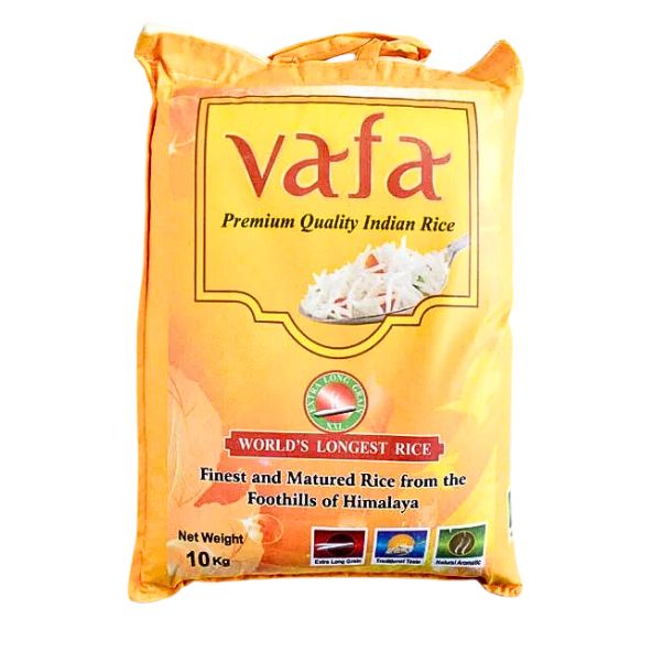 Vafa Rice 10kg - Premium Quality Indian Basmati Rice