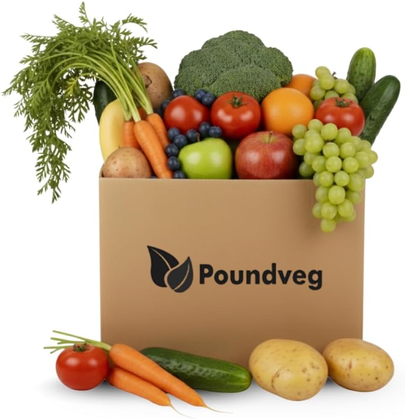 Pound Veg Fresh Vegetable & Fruit Box - Daily Essential Fruit and Veg Box