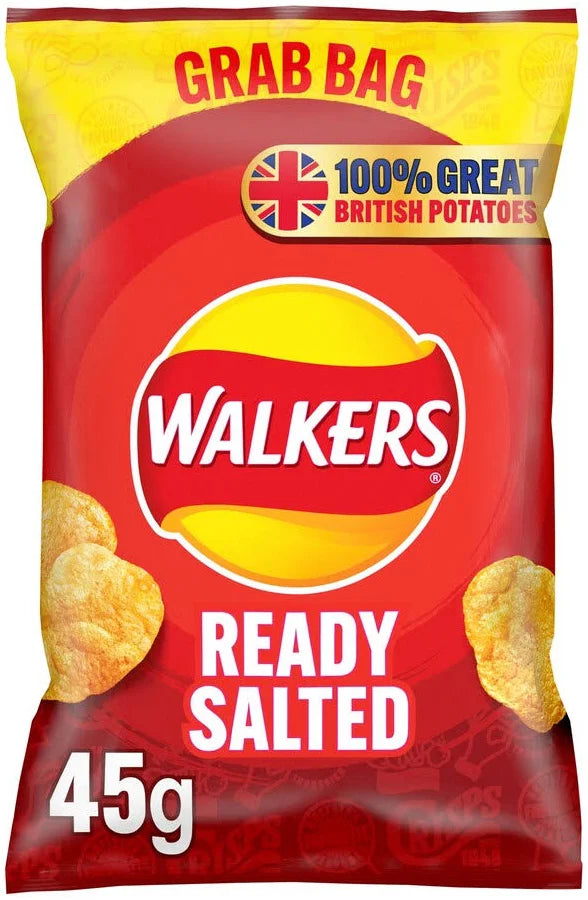Walkers Ready Salted Crisps 45g
