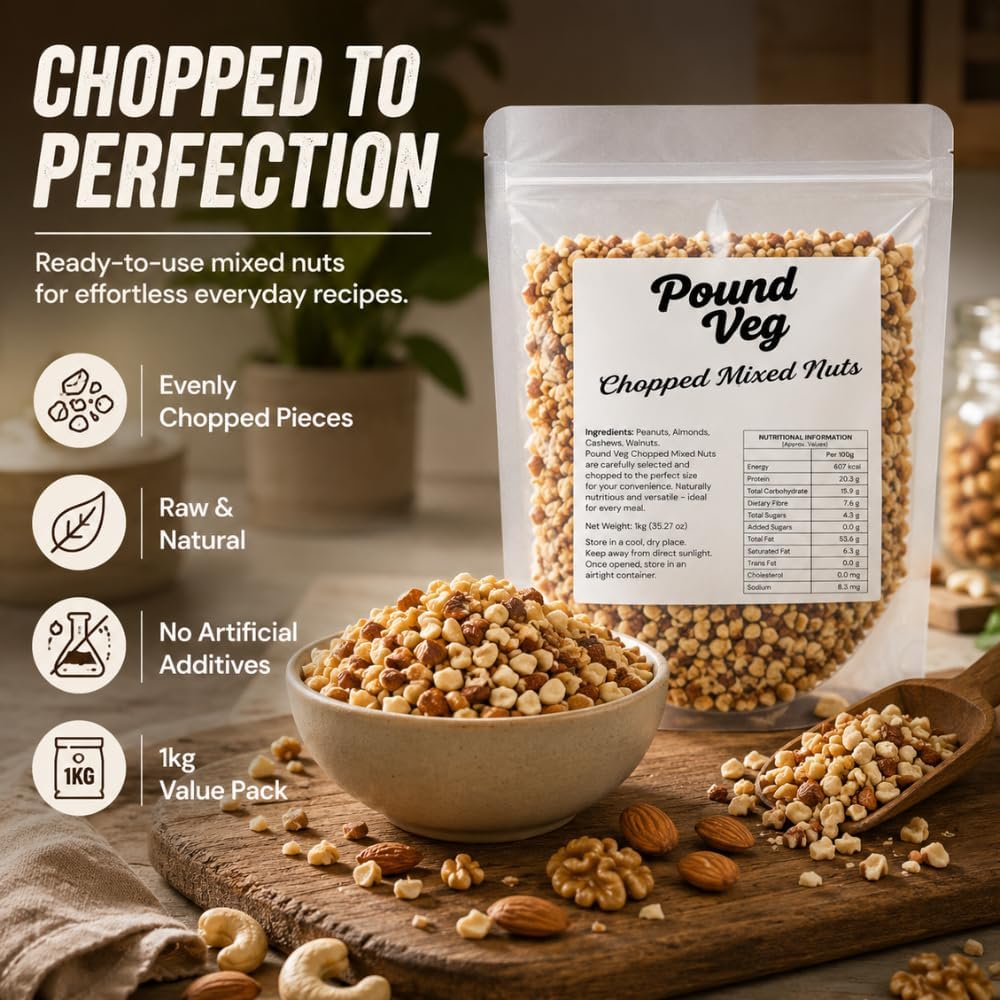 Mixed Nuts Chopped - 1kg