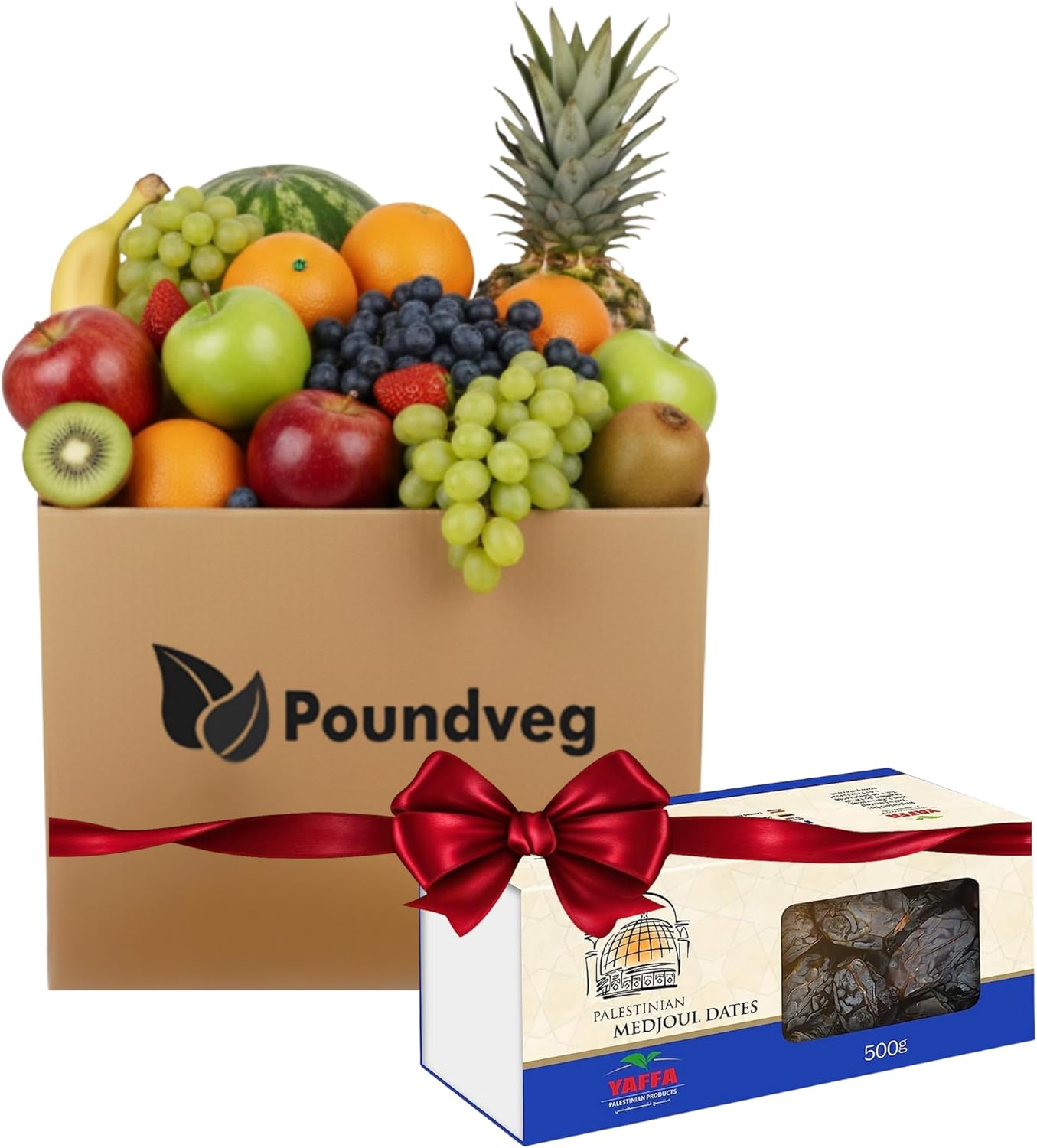 Pound Veg Fresh Fruit Box (with Dates)