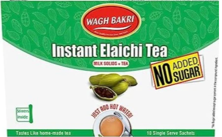Wagh Bakri 3 in 1 Instant Tea Premix (Cardamom) - No Added Sugar
