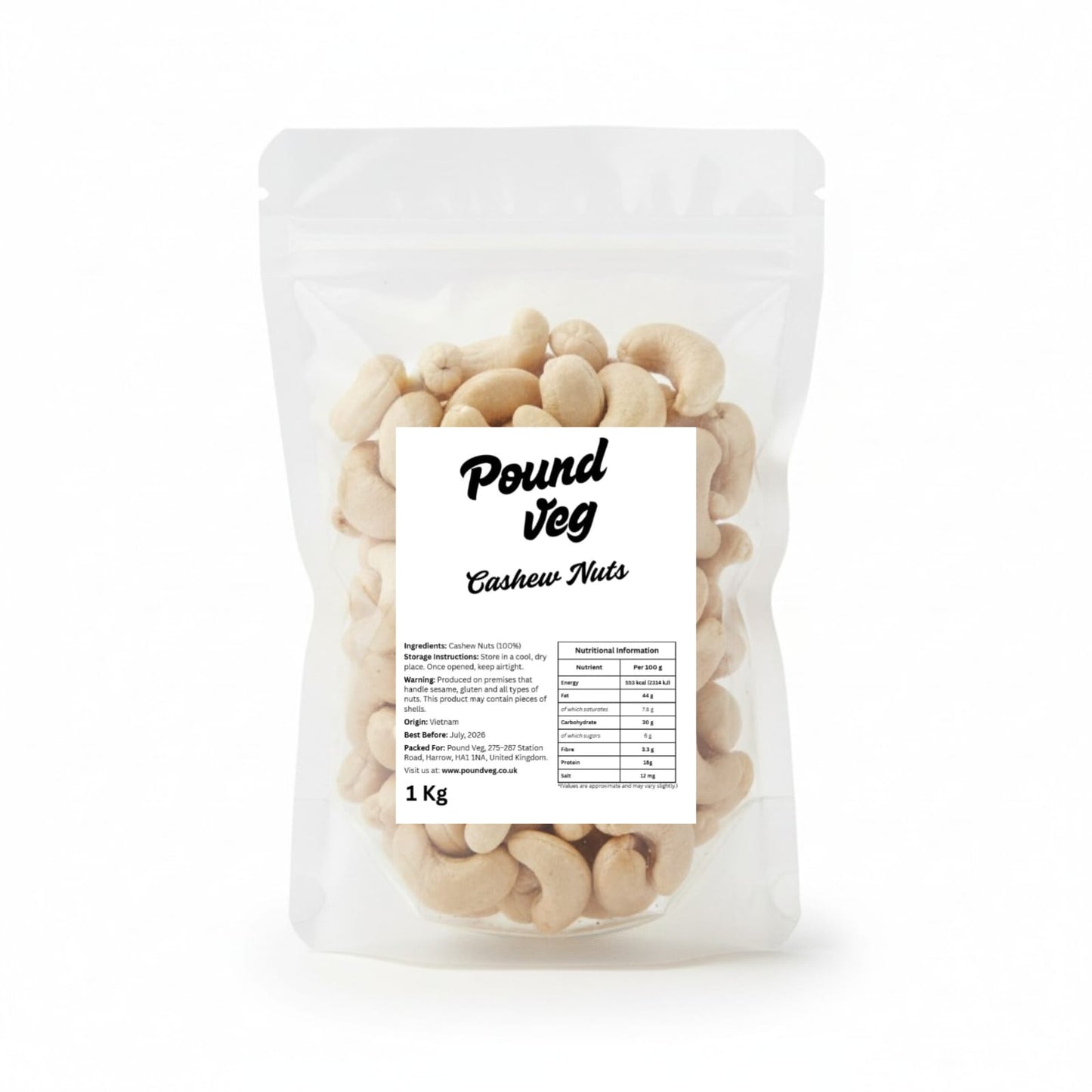 Cashew Nuts, 1kg