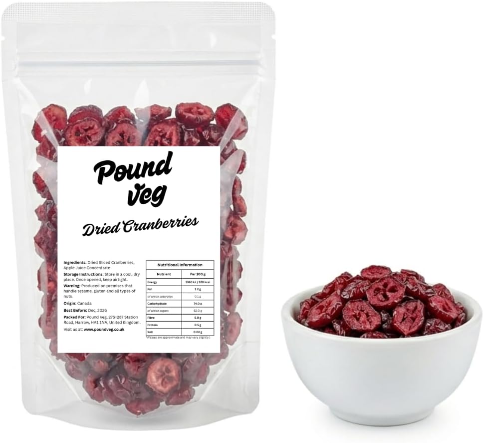 Cranberries Dried sliced -  1 kg
