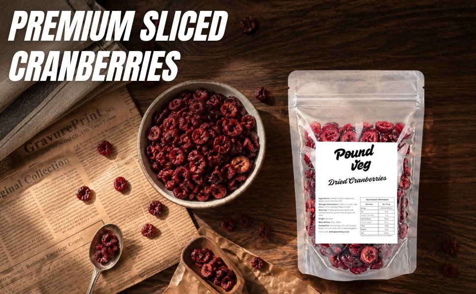 Cranberries Dried sliced -  1 kg