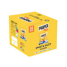 PROPERCORN Sweet & Salty Popcorn,  box of 32