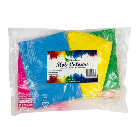 Pound Veg Holi Color Powder 500 gms ( Pack of 5)