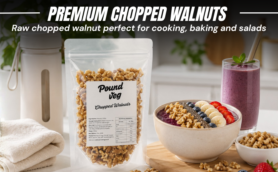 Broken Walnuts Halves & Pieces – 1 KG