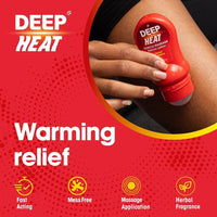 Deep Heat Muscle Massage Roll-On Lotion 50ml pack of 3