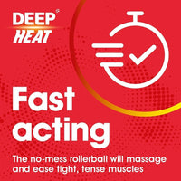 Deep Heat Muscle Massage Roll-On Lotion 50ml pack of 3
