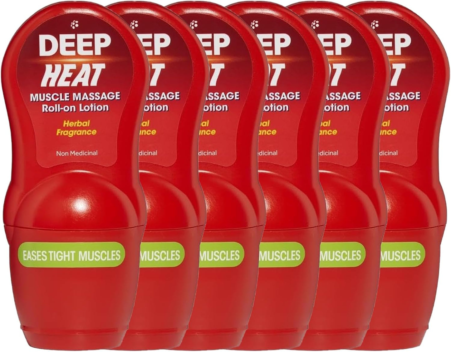 Deep Heat Muscle Massage Roll-On Lotion 50ml pack of 3