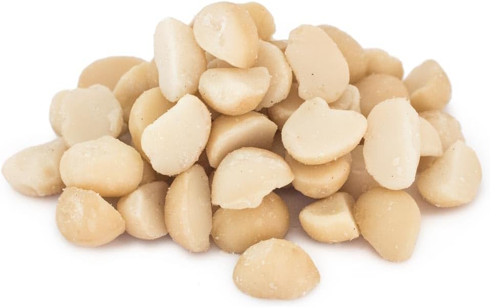 Pound Veg Macadamia Nuts, Raw, 1kg, Broken Halves & Pieces, Unsalted, No Preservatives, Vegan, Keto, Plant Based for Baking, Snacking, Cooking Raw Nuts