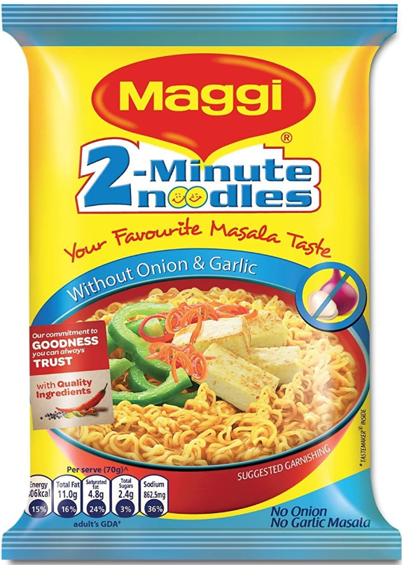 Maggi No Onion No Garlic Noodles  4 single pack
