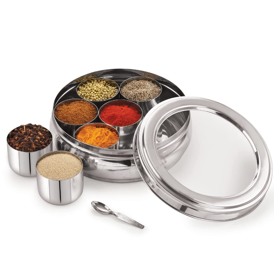 Masala Box with Glass Lid